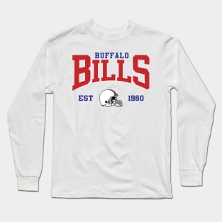 Retro Buffalo Football Long Sleeve T-Shirt